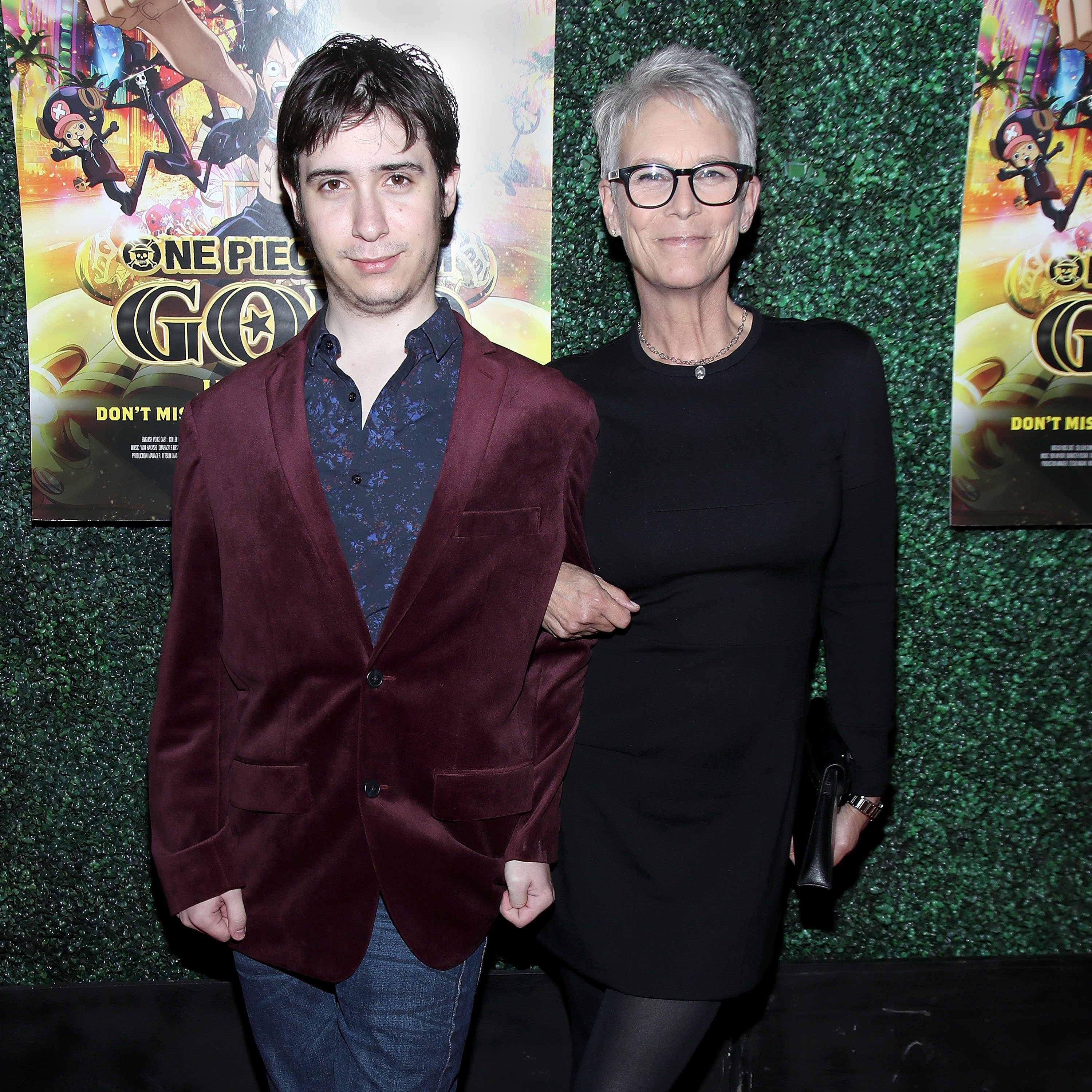 Thomas Guest and Jamie Lee Curtis at the theatrical premiere of 