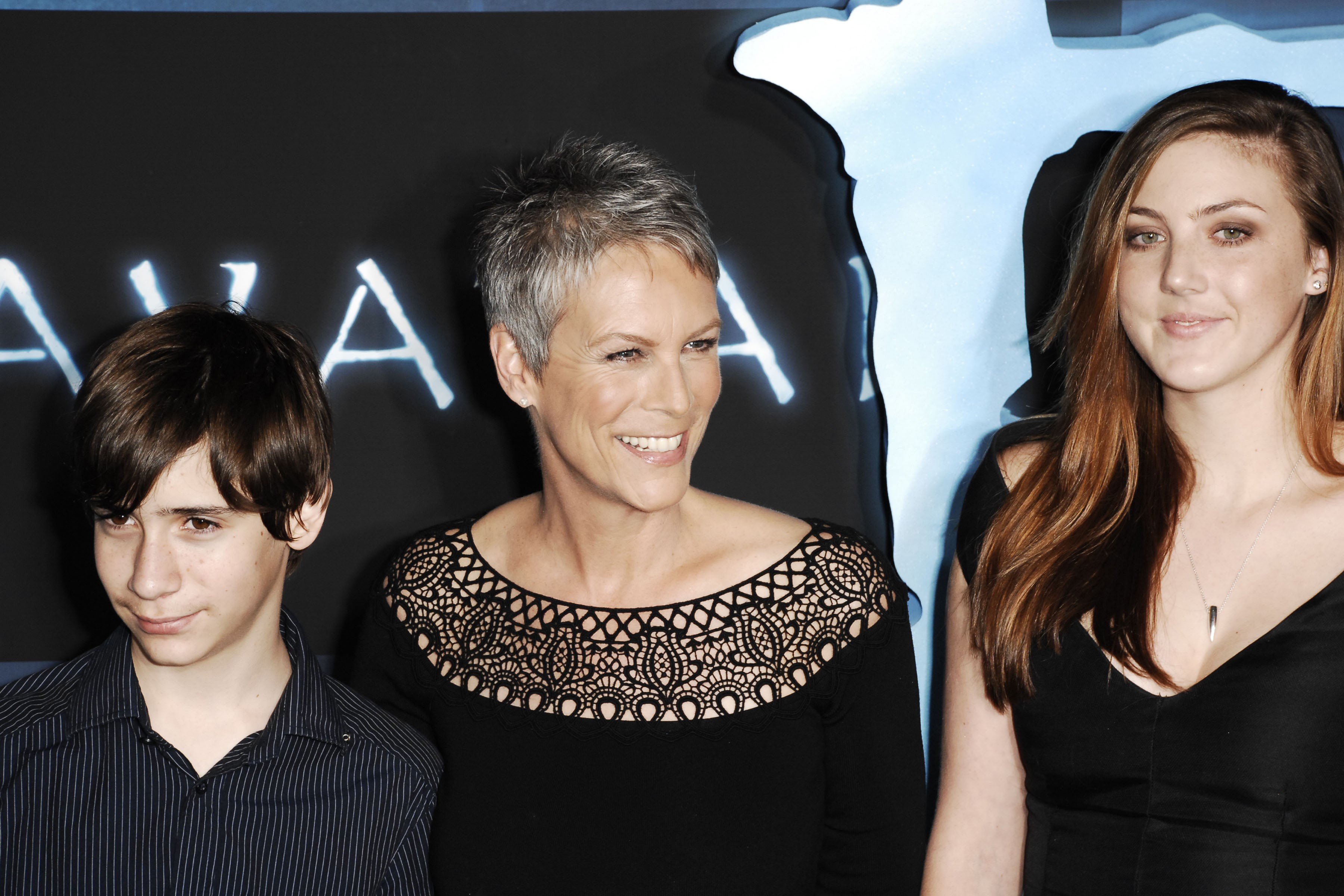 Thomas Guest, Jamie Lee Curtis, and Annie Guest at the Los Angeles premiere of 